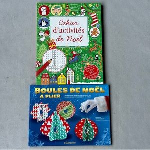 FRENCH ~ Set of 2 ~ Christmas Activity Craft Books